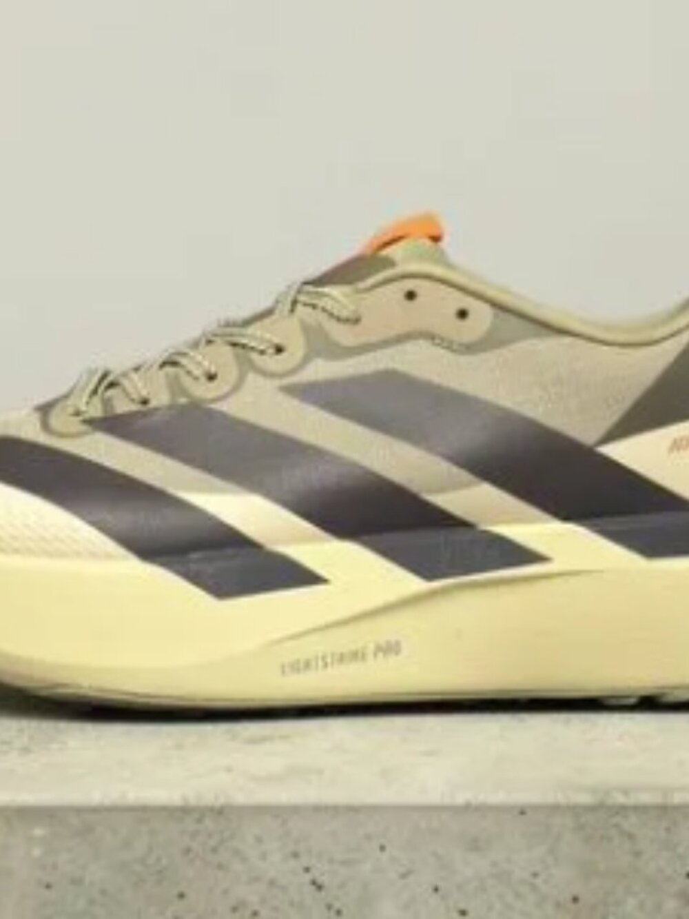 Adidas Adizero Beige Black Running Sneakers